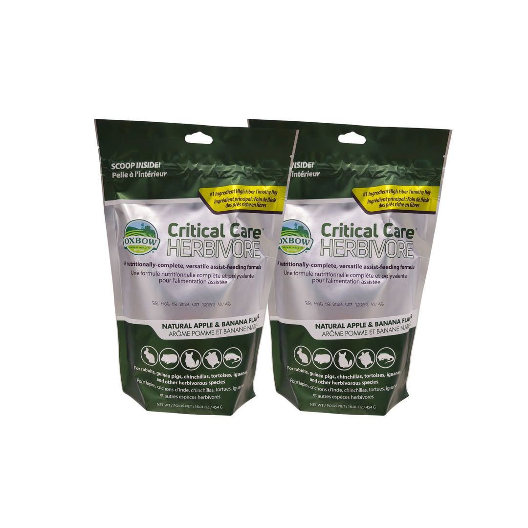 Oxbow Critical Care Apple & Banana 454g (Bundle of 2)