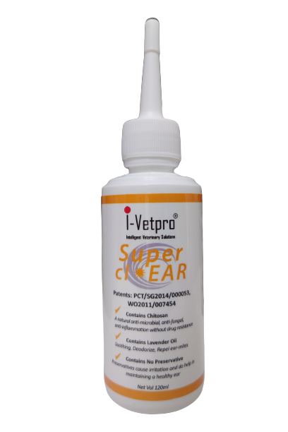 I-Vetpro Super Clear Ear Cleaner 120ml