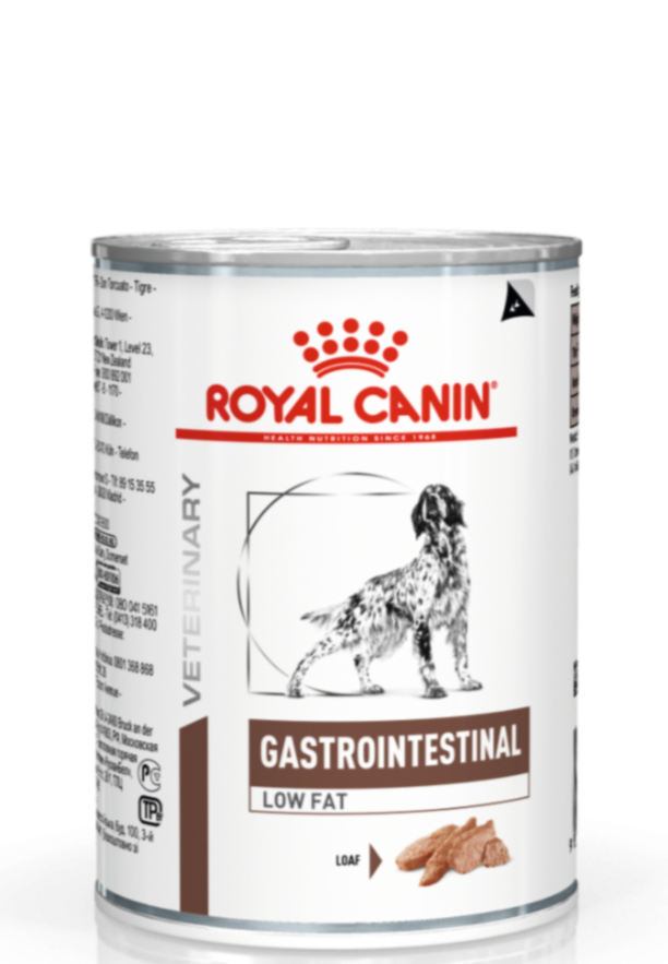 Royal Canin GastroIntestinal Low Fat 410g for Dogs Canned Vet