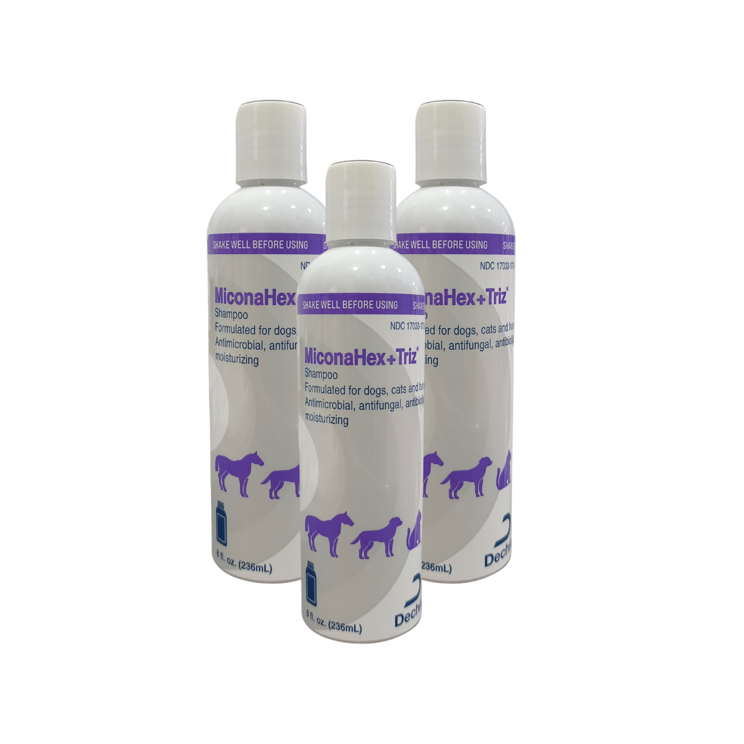 Dechra MiconaHex Triz Shampoo Bundle of 3