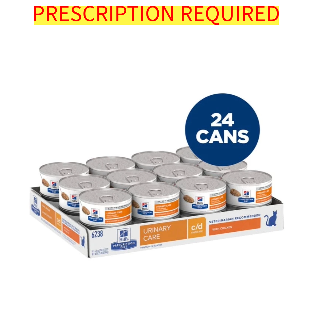 Hill's Feline C/D Multicare with Chicken (24 cans) – Vet Central