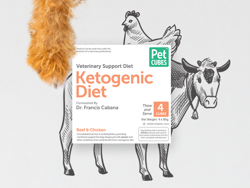 Pet Cubes - Ketogenic Diet (320g x 12 trays)
