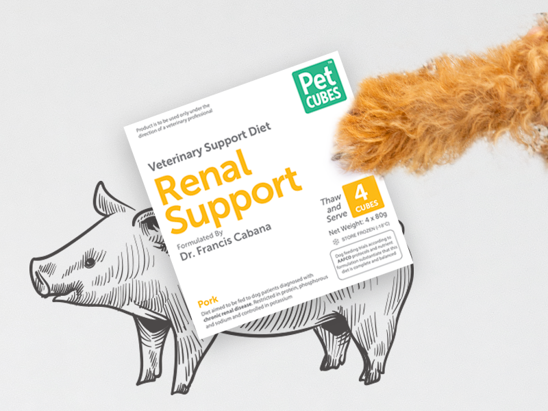 Pet Cubes - Renal Support (320g x 12 trays)
