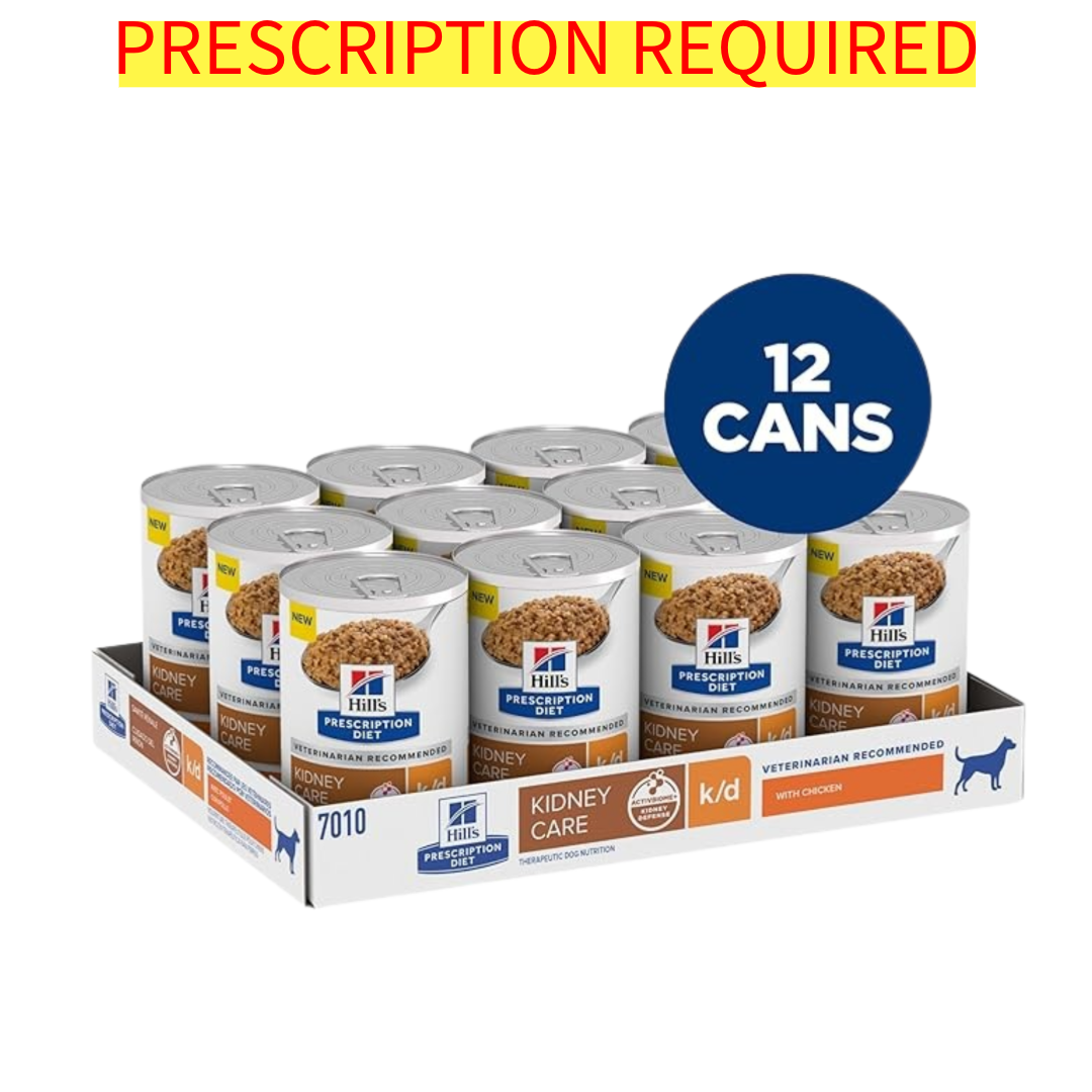 ヒルズ犬用 Hill's Prescription Diet k/d 24缶 Hill's Canine K/D with Chicken 13oz (12 Cans) – Vet Central