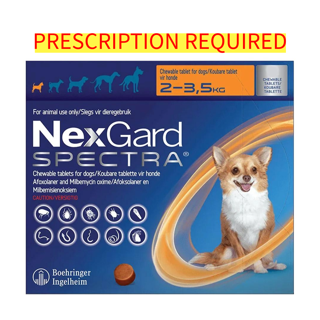 NexGard Spectra for Dogs – Flea, Tick, Worm and Heartworm Protection