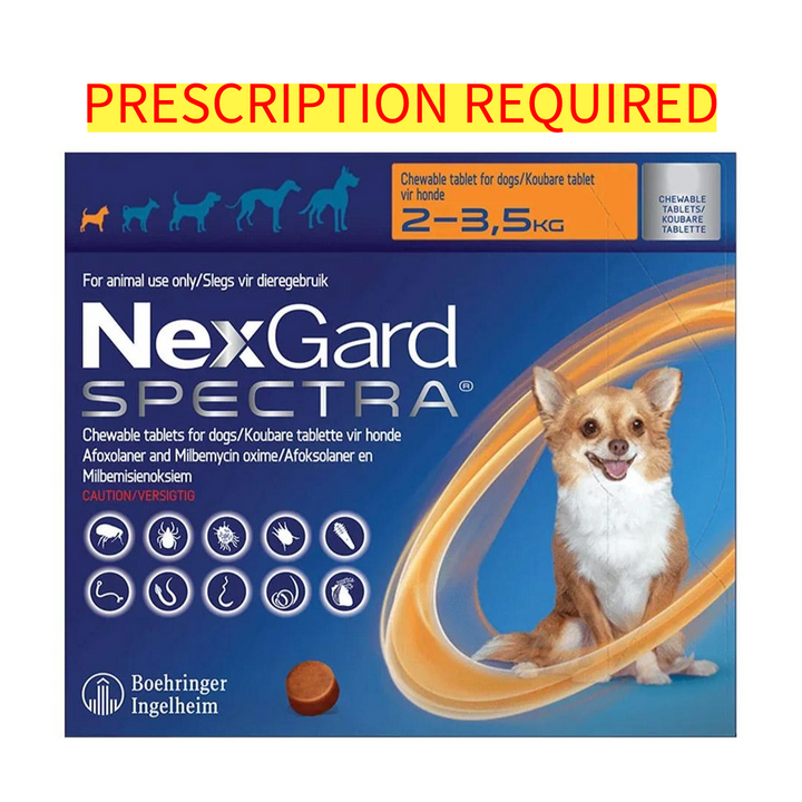 NexGard Spectra for Dogs – Flea, Tick, Worm and Heartworm Protection