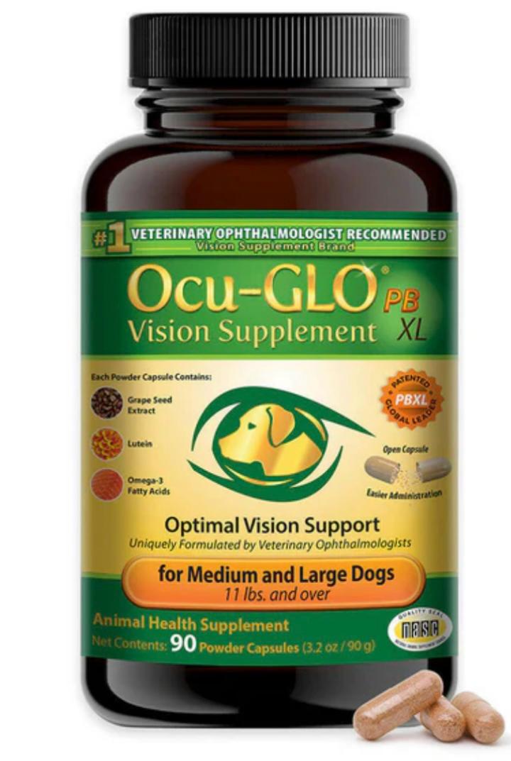 Ocu-GLO PBXL Vision for Medium and Large Dogs (90 Powder Blend Capsules)