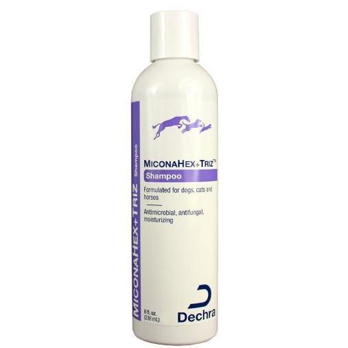 Pet Vet Clinic Singapore Buy Online - Dechra MiconaHex+Triz Shampoo with Miconazole and Chlohexidine Gluconate. Non-Prescription Medicated for Dogs Skin and Fur