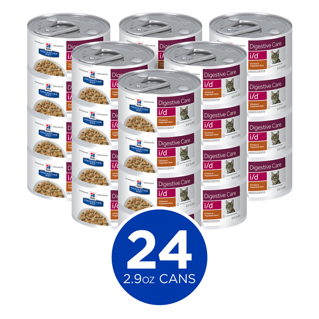 Hill's Feline I/D Chicken & Vegetable STEW 2.9oz (24 cans)