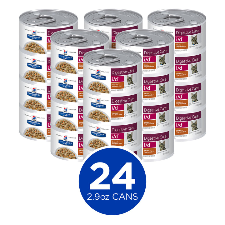 Hill's Feline I/D Chicken & Vegetable STEW 2.9oz (24 cans)