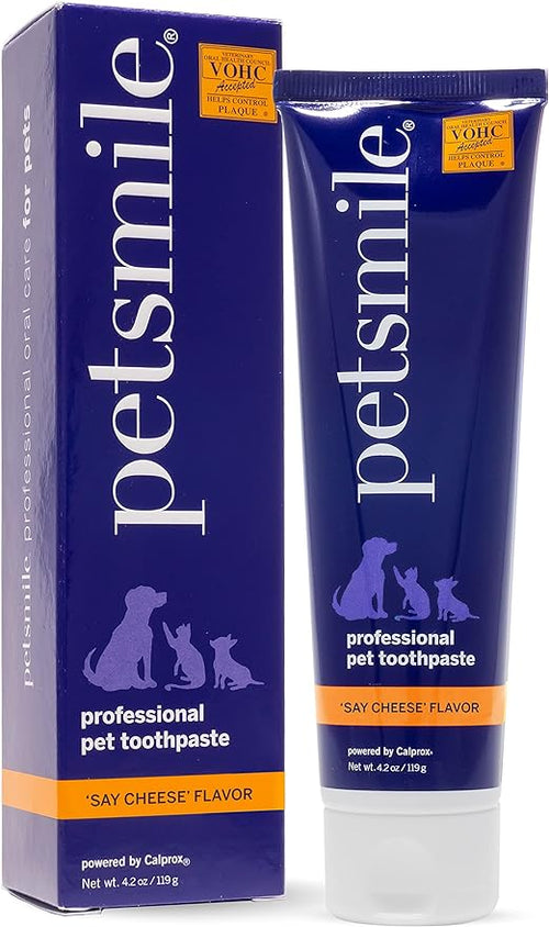 Petsmile VOHC Approved Professional Pet Toothpaste - Cheese Flavour