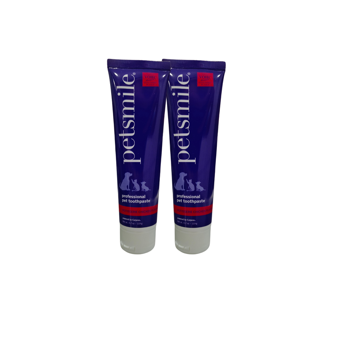 Petsmile VOHC Approved Pet Toothpaste - Chicken Flavour (Bundle of 2)