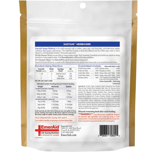 Emeraid Sustain Herbivore with Vitamin C (400g) – Vet Central