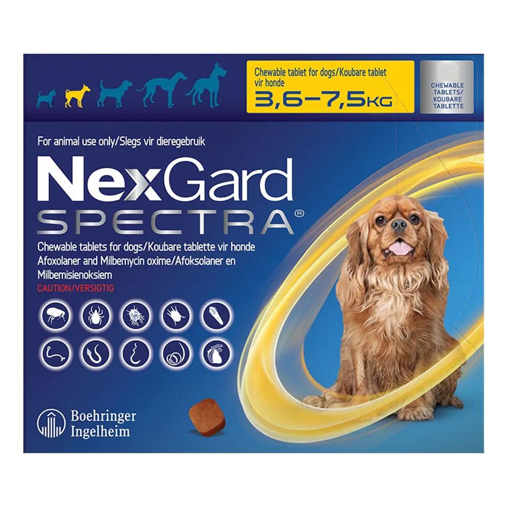 NexGard Spectra for Dogs – Flea, Tick, Worm and Heartworm Protection