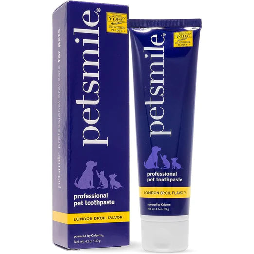 Petsmile VOHC Approved Professional Pet Toothpaste - London Broil Flavour