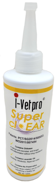 I-Vetpro Super Clear Ear Cleaner 120ml