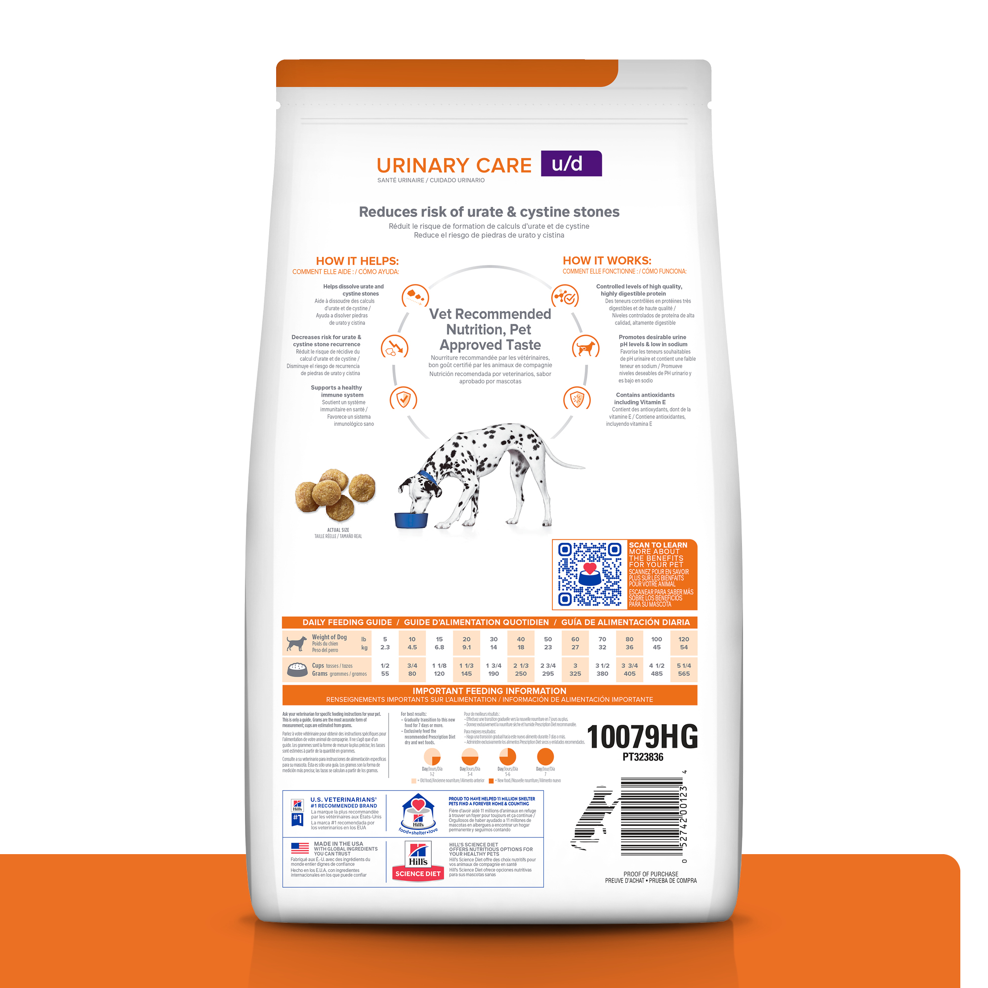 Hills urinary top tract dog food