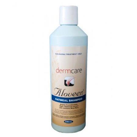 Pet Vet Clinic Singapore Buy Online - DermCare Aloveen Oatmeal Shampoo for Dogs and Cats with Allergies or Normal Skin Fur and Coat Care