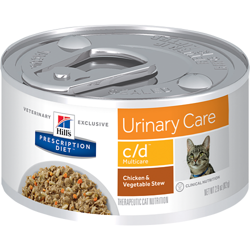 Pet Vet Clinic Singapore Buy Online - Hill's Prescription Diet c/d Urinary Care Chicken and Vegetable Stew Wet Canned Food for Urinary and Bladder Health in Cats