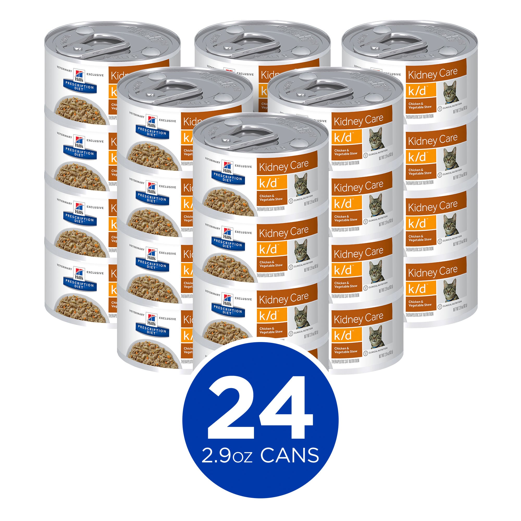 Hill s Feline K D Chicken Vegetable STEW 2.9oz 24 cans Vet